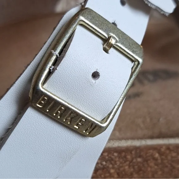 EUC Birkenstock Gizeh Floral White Leather Sandal. 3d Leather Flowers. EU37, Reg - Picture 2 of 12